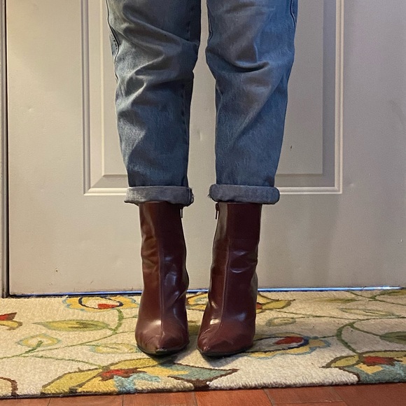 Wine red Y2K Nine West bootie - Picture 4 of 5